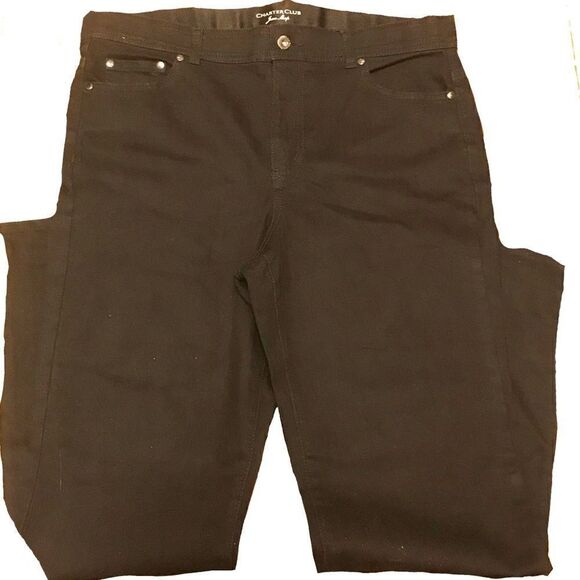 Charter Club Comfort Waist Black Jeans Size 12 Small - Picture 7 of 10